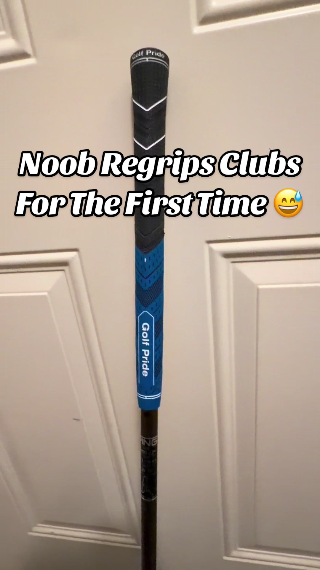Noob regrips clubs for the first time